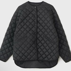 Toteme Black Quilted Puffer Jacket size S